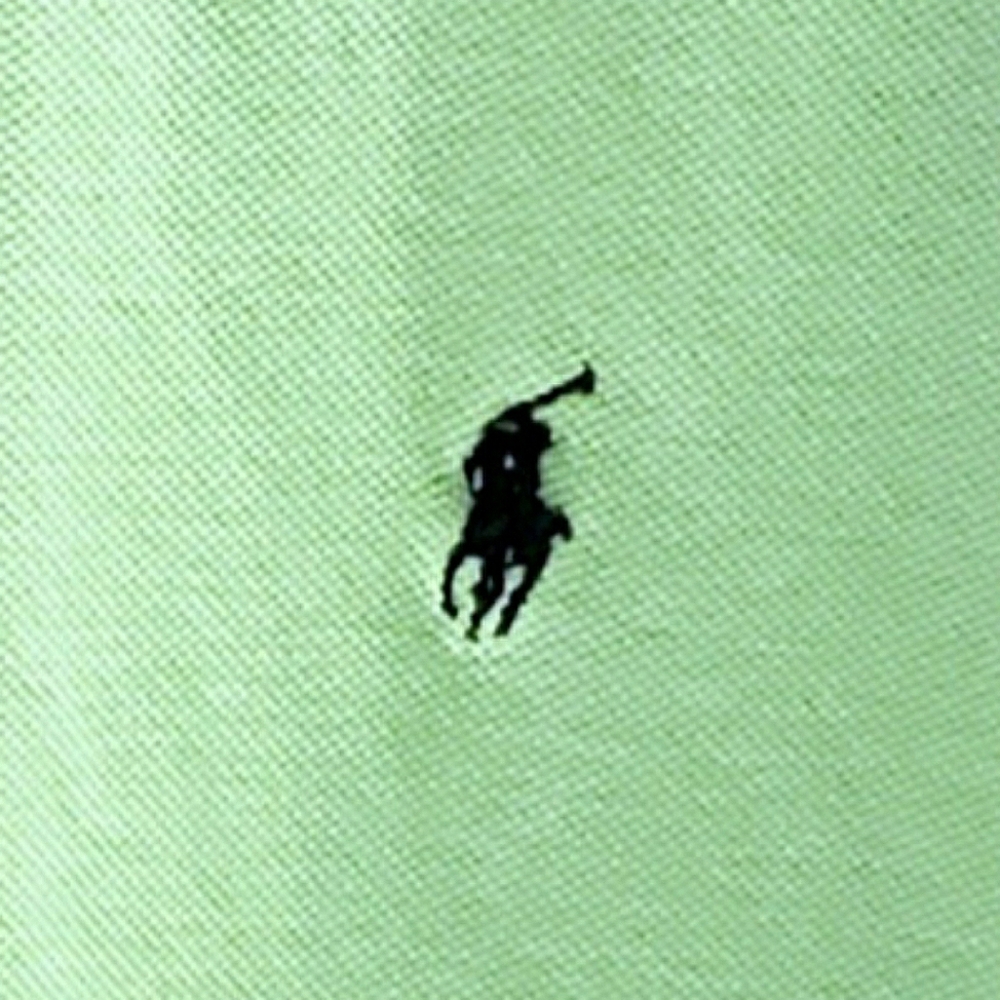 Polo by Ralph Lauren Vintage 2-button Lime green polo shirt - Picture 4 of 5